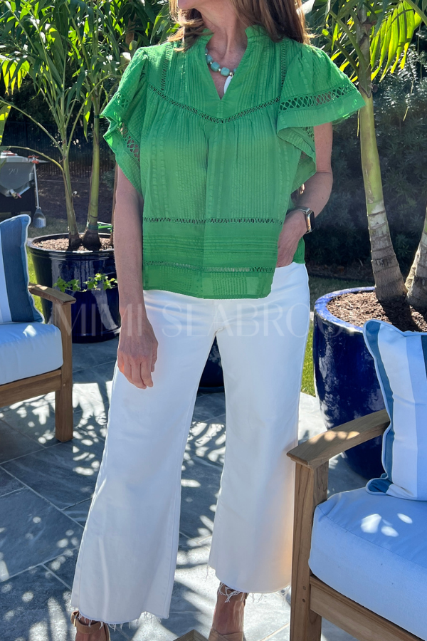 Amity top, green