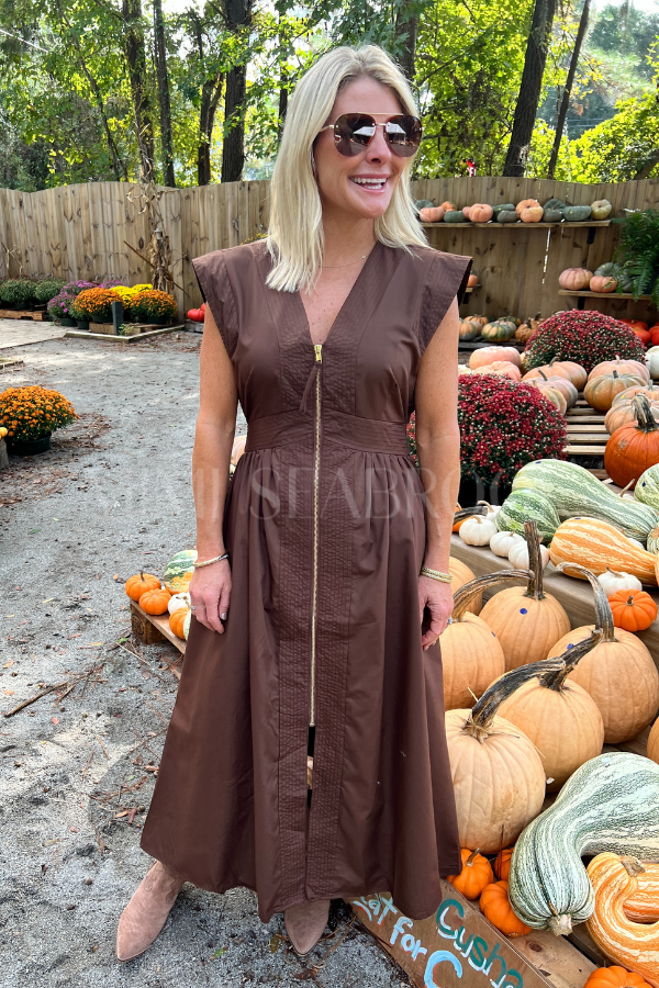 Analia dress, brown