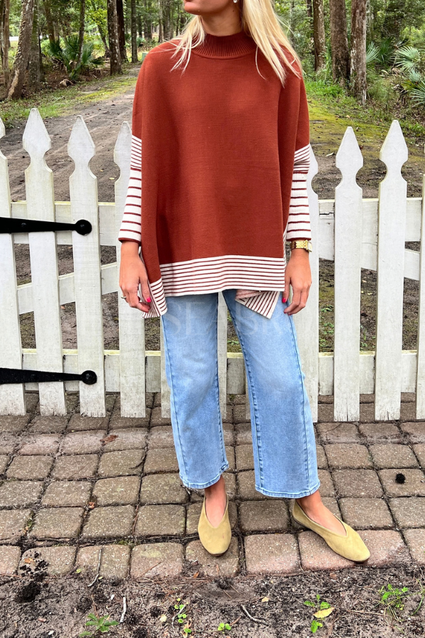 Andrea sweater, rust