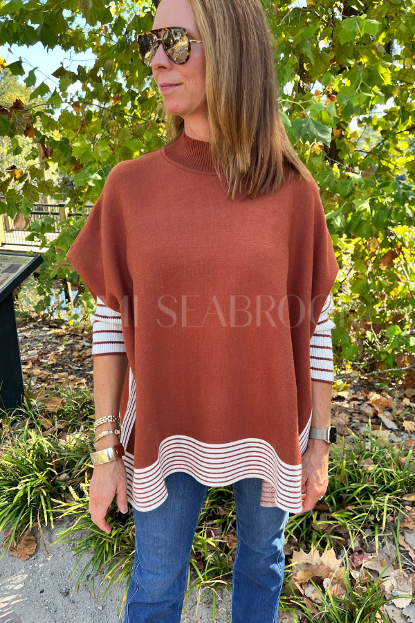 Andrea sweater, rust