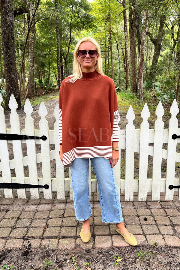 Andrea sweater, rust