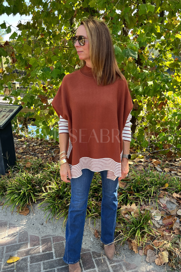 Andrea sweater, rust