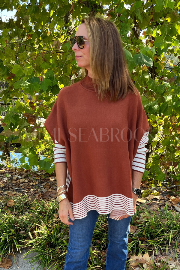 Andrea sweater, rust