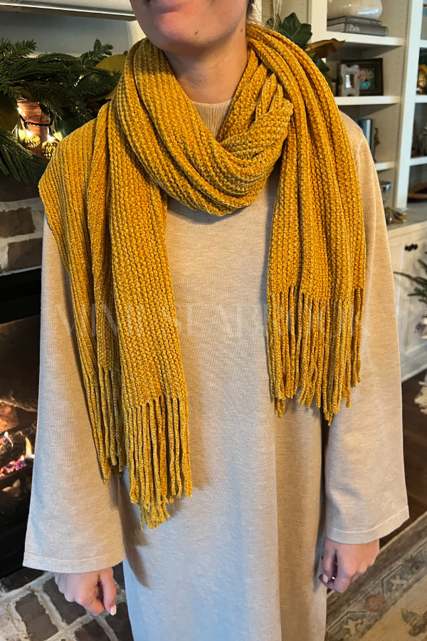 Anthea scarf, mustard