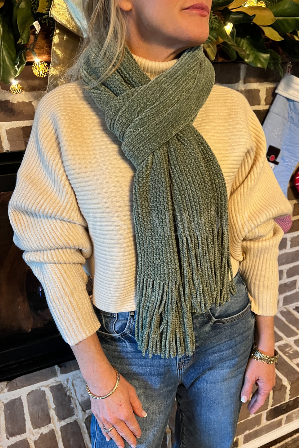 Anthea scarf, sage