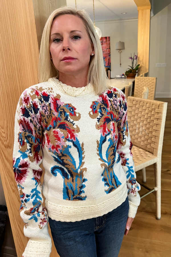 Arabesque Knit Sweater by FARM RIO