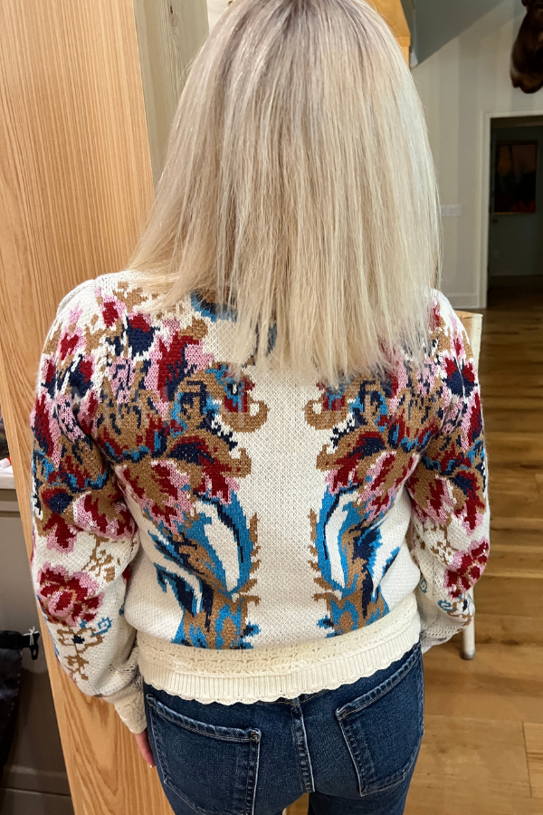 Arabesque Knit Sweater by FARM RIO