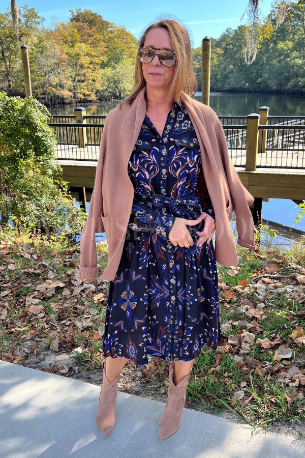 Arabesque Mix Scarves Midi Dress by Farm Rio