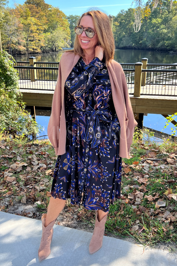 Arabesque Mix Scarves Midi Dress by Farm Rio