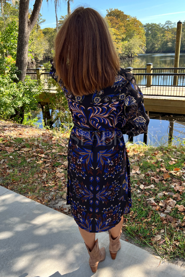 Arabesque Mix Scarves Midi Dress by Farm Rio