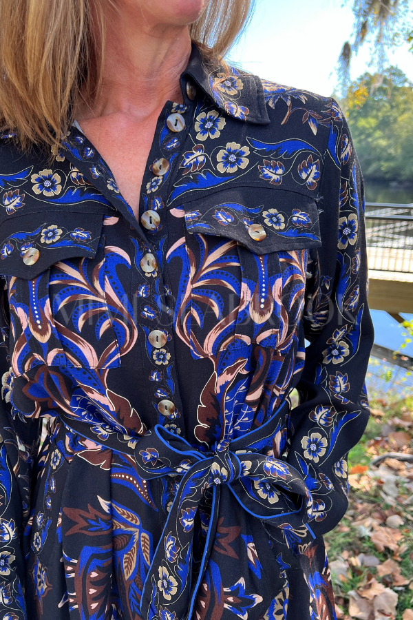 Arabesque Mix Scarves Midi Dress by Farm Rio