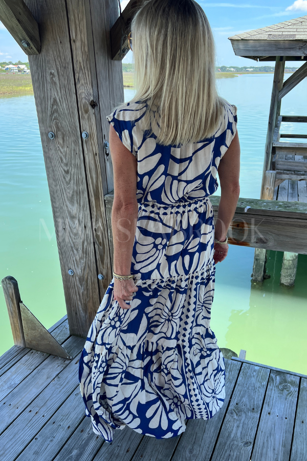 Arledge dress, blue