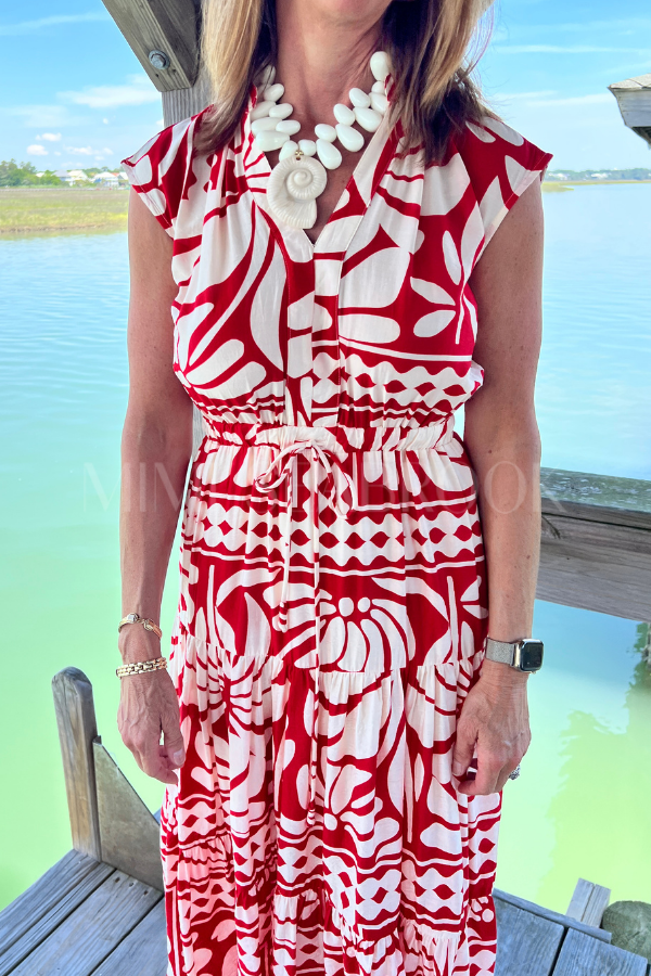 Arledge dress, red