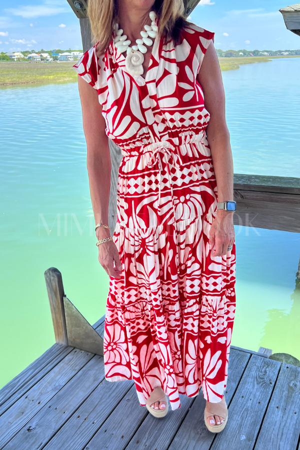 Arledge dress, red