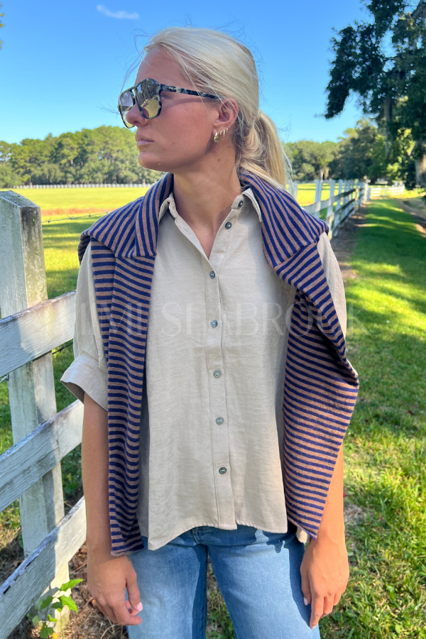 Ashbourne top, khaki