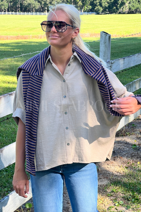 Ashbourne top, khaki
