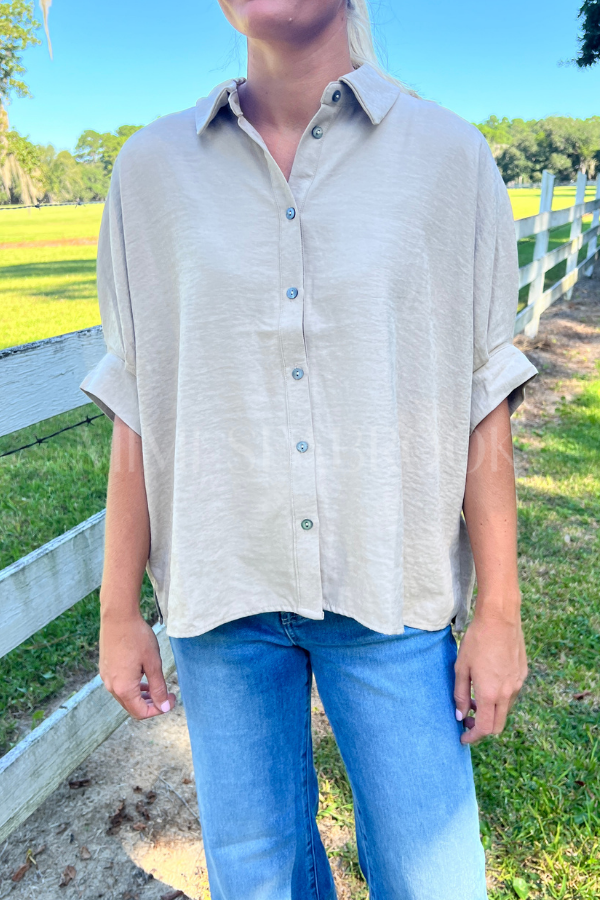 Ashbourne top, khaki