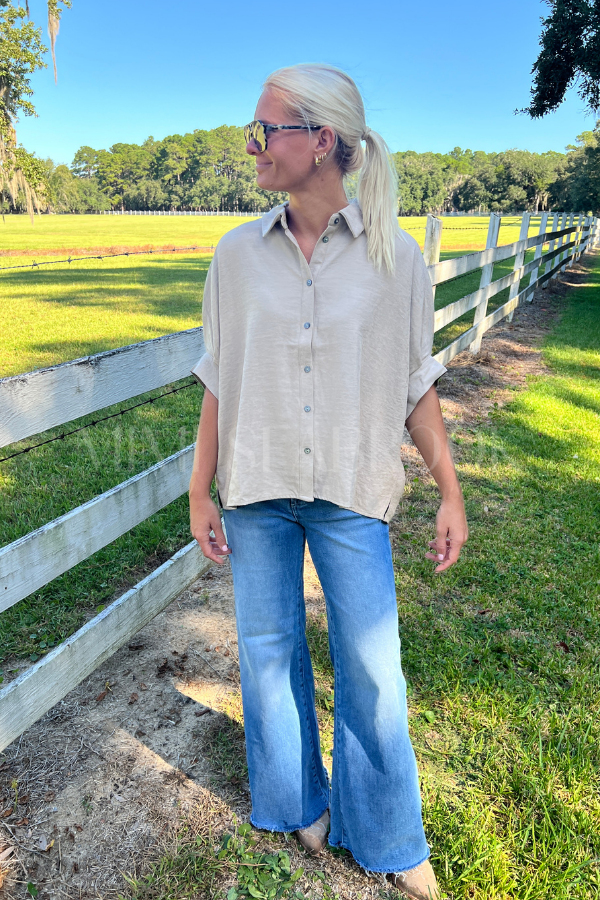 Ashbourne top, khaki