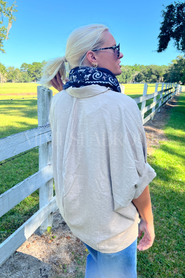 Ashbourne top, khaki