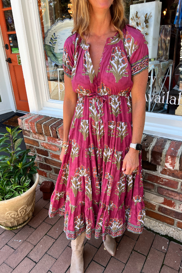 Ashton dress, Ruby Wine