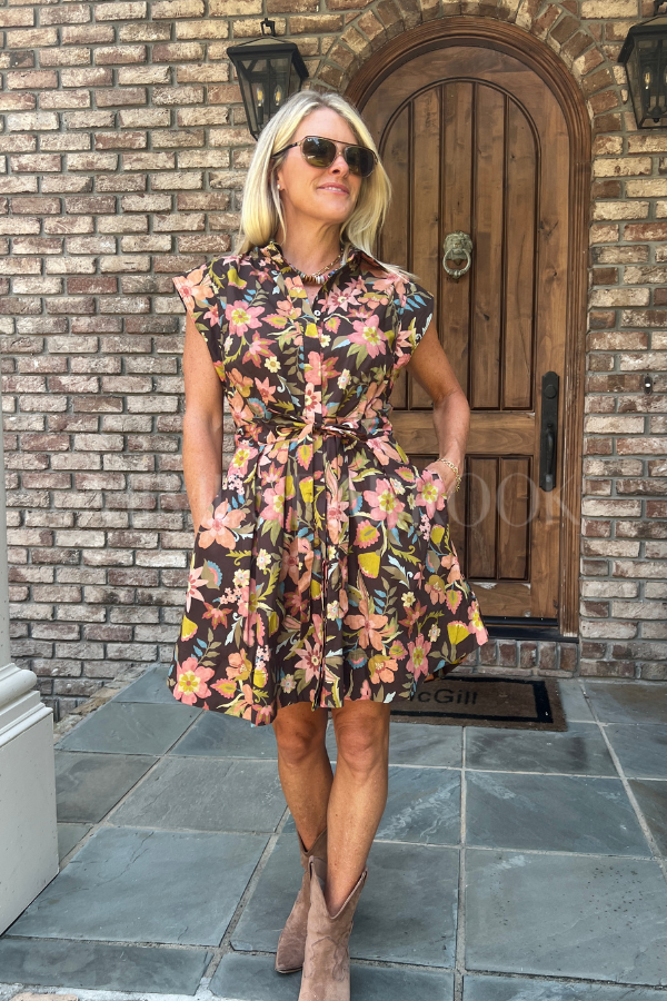 Astera dress, brown