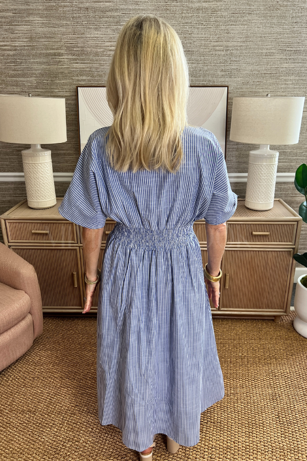 Atkinson dress, blue