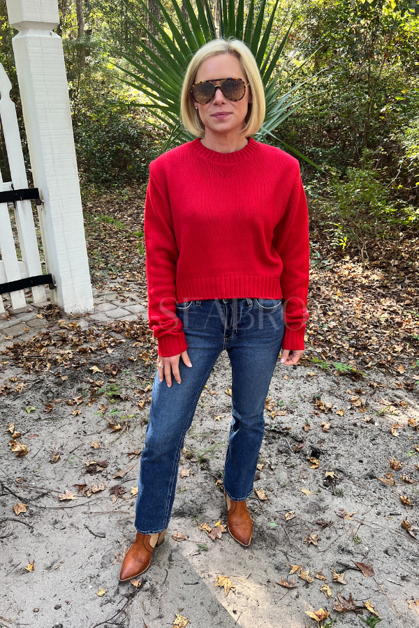 Aubrie sweater, red
