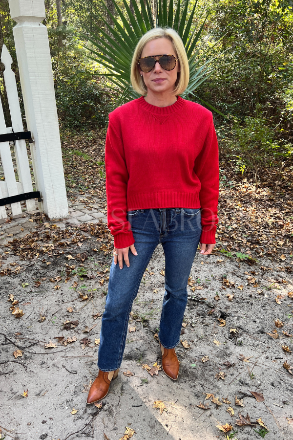 Aubrie sweater, red