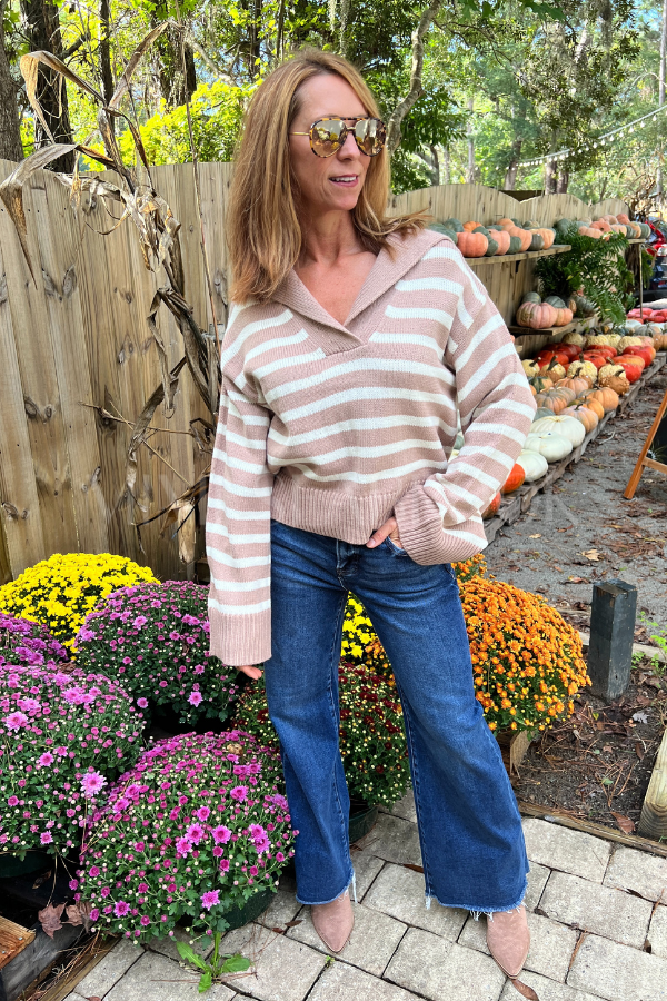 Avah sweater, dark taupe