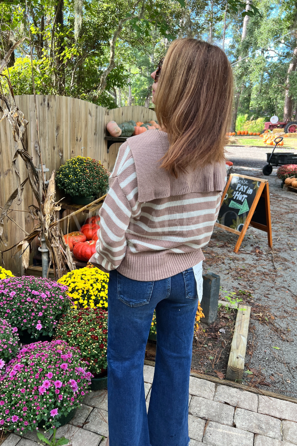 Avah sweater, dark taupe