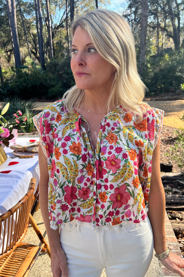 Banana Flowers Blouse by Farm Rio