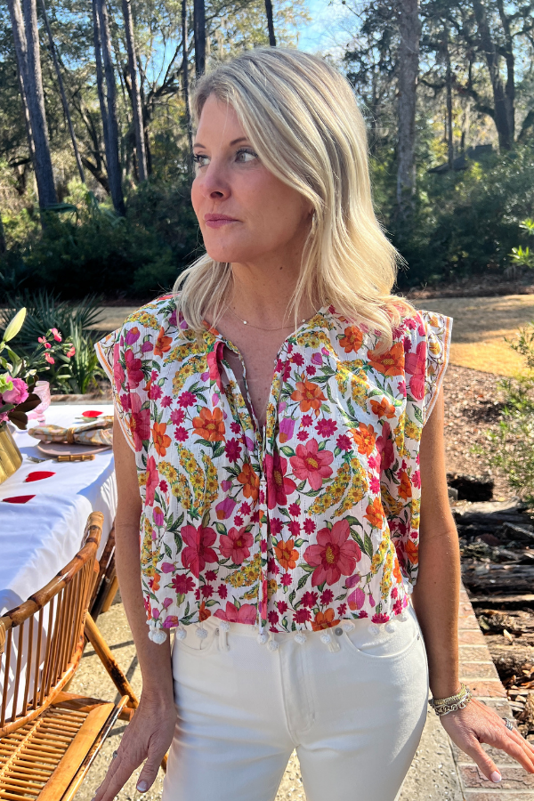 Banana Flowers Blouse by Farm Rio