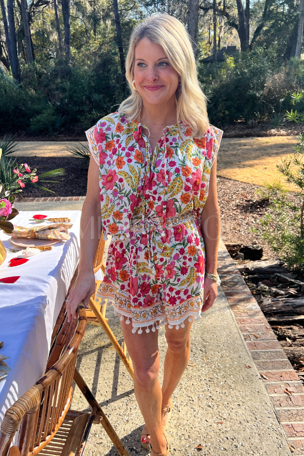 Banana Flowers Shorts by Farm Rio