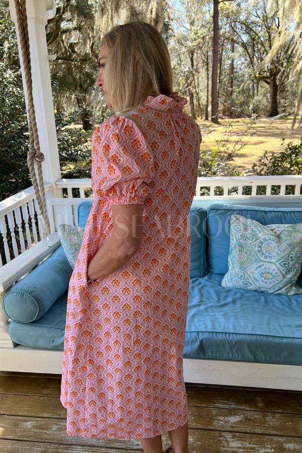 Banberry dress, pink/orange