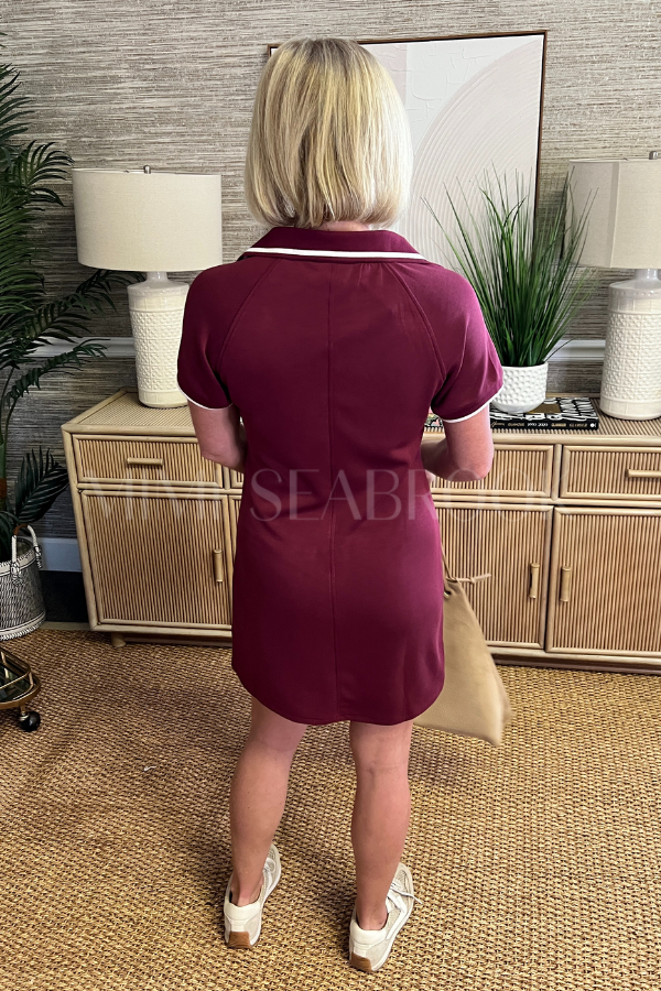 Barkley dress, rosewood