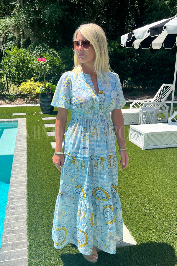 Barlow dress, light blue