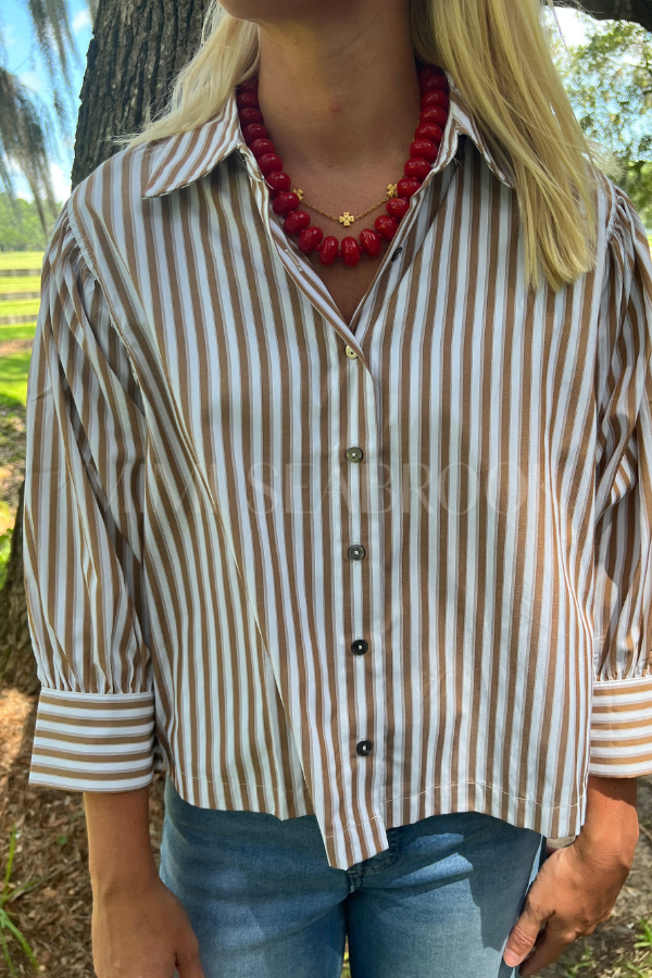 Bassett top, camel