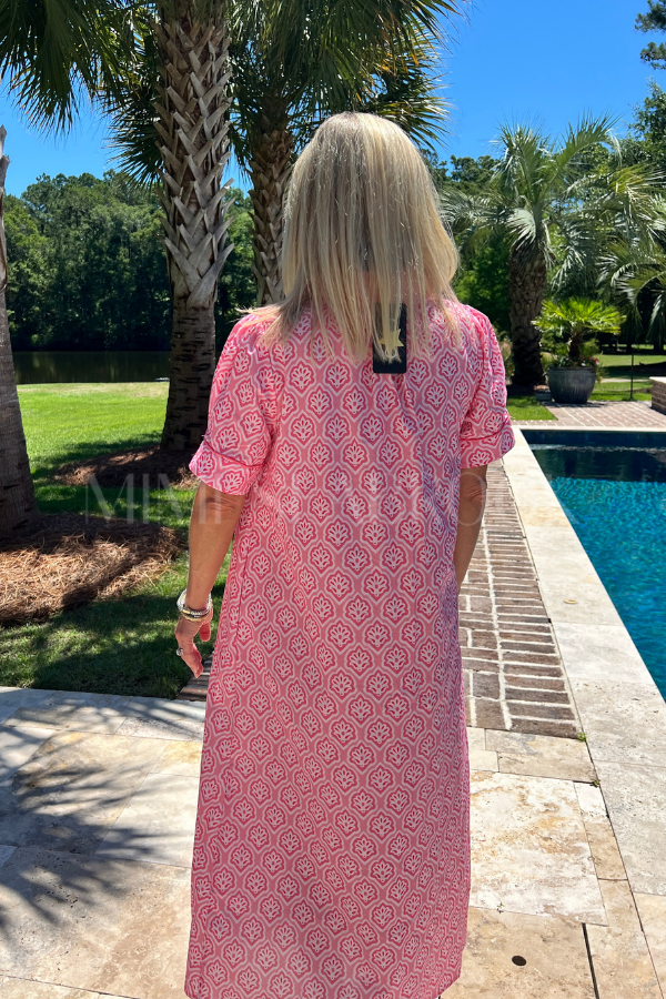 Bastian dress, pink mix