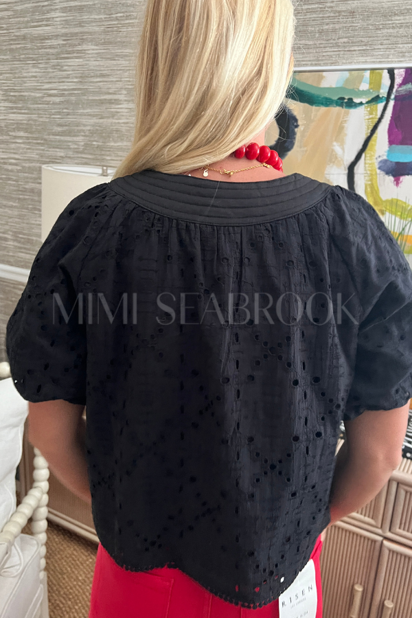 Baxter top, black