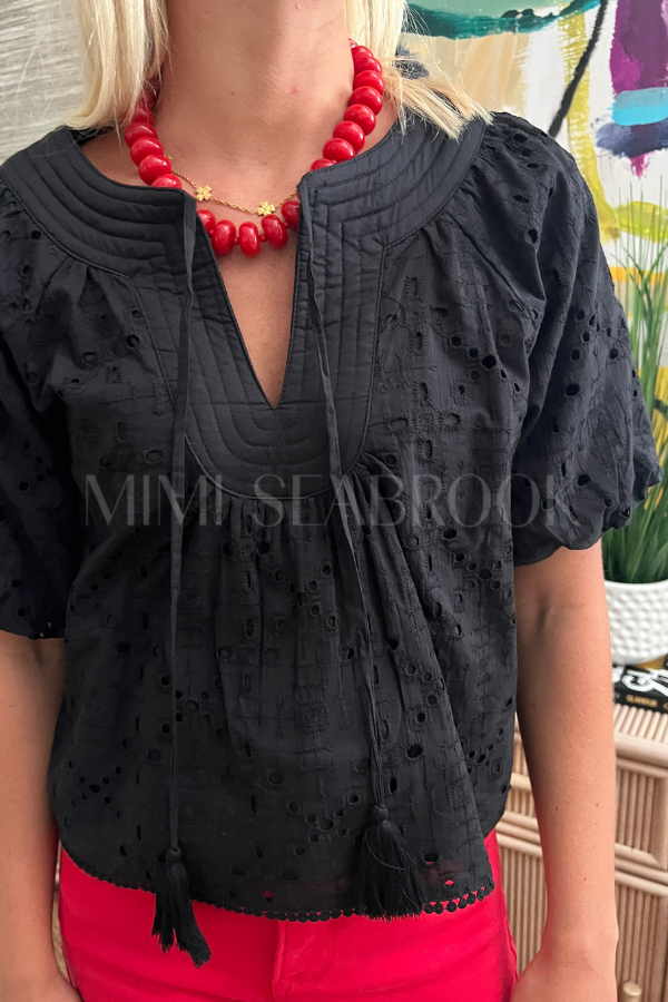 Baxter top, black