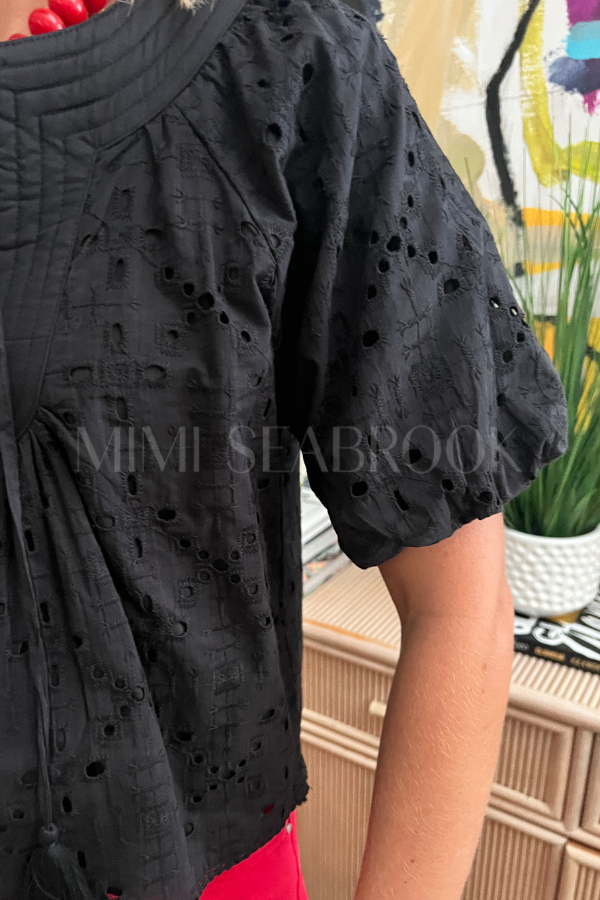 Baxter top, black