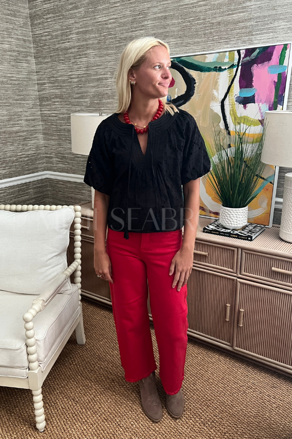 Baxter top, black