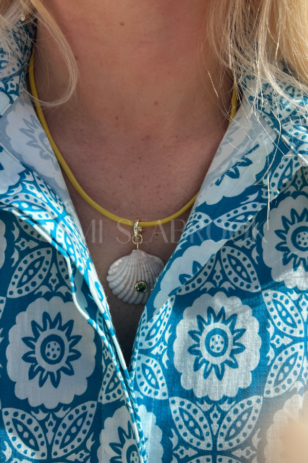 Beach Combing Necklace, yellow/coconut by Smith & Co