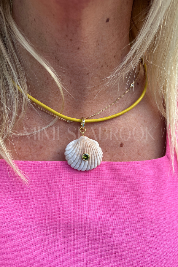 Beach Combing Necklace, yellow/coconut by Smith & Co