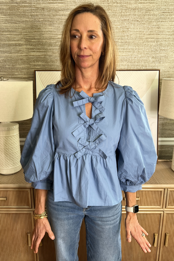 Beatrice top, denim