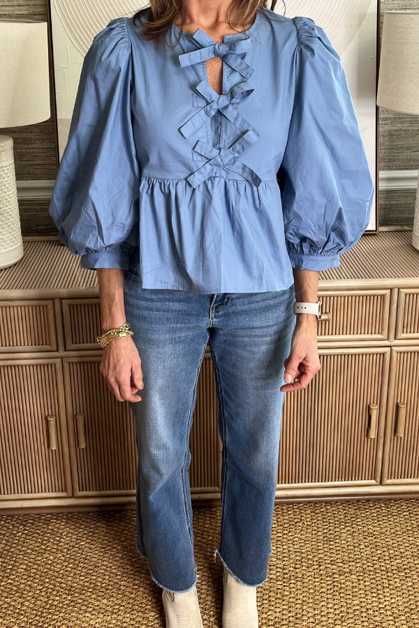 Beatrice top, denim