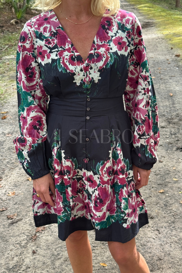 Beatrix Mini Dress, Violette Print by Cleobella
