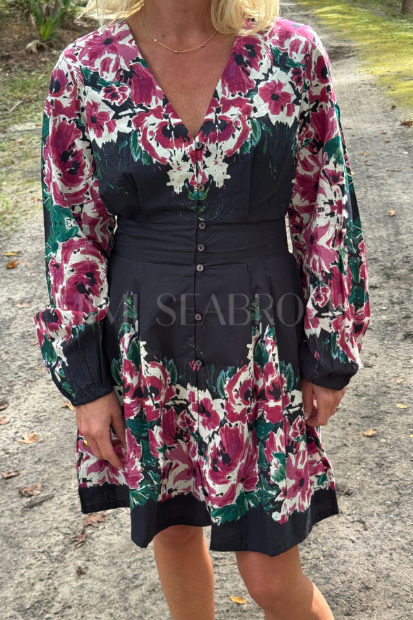 Beatrix Mini Dress, Violette Print by Cleobella