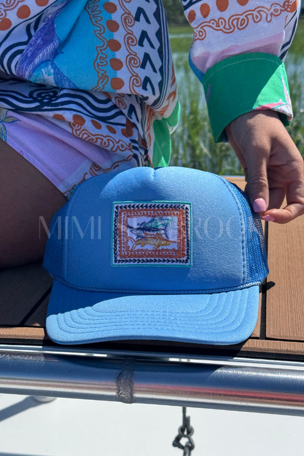 Beaufort Valley Trucker Hat x King + Pitt, Blue