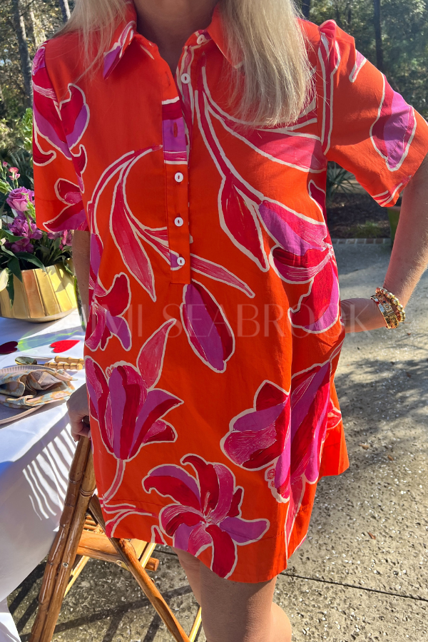 Bennie dress, orange